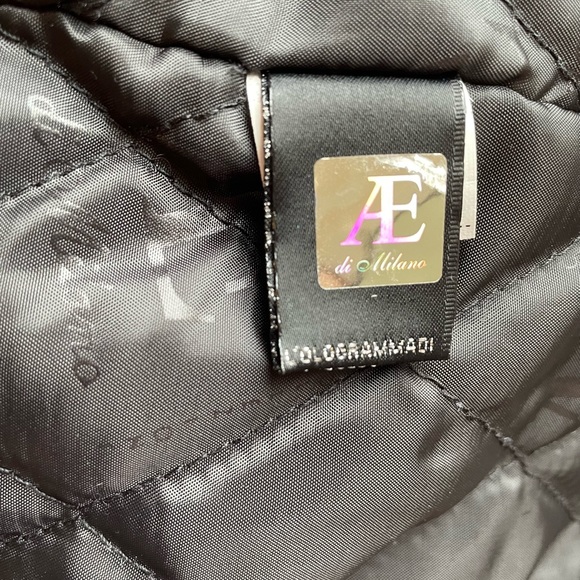 🆕 AE Di Milano Emporio Collezioni Men's Faux Leather Jacket - Black - medium - Picture 6 of 7